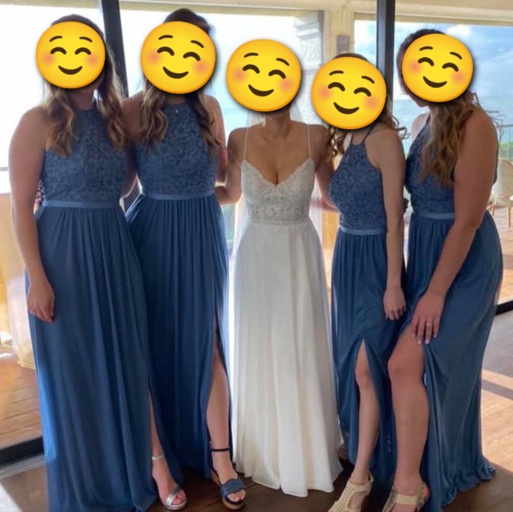 David's bridal bridesmaid gown